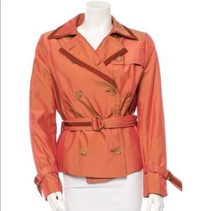 Y2K Akris Punto Double Breasted Blazer / Trench Coat